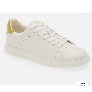 Tory Burch Cream and Gold Sneakers
